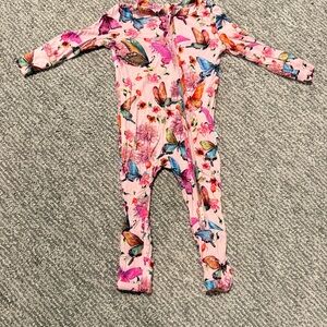 Posh Peanut Watercolor Butterfly Onesie